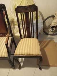 Stare krzesła 6 sztuk + stół