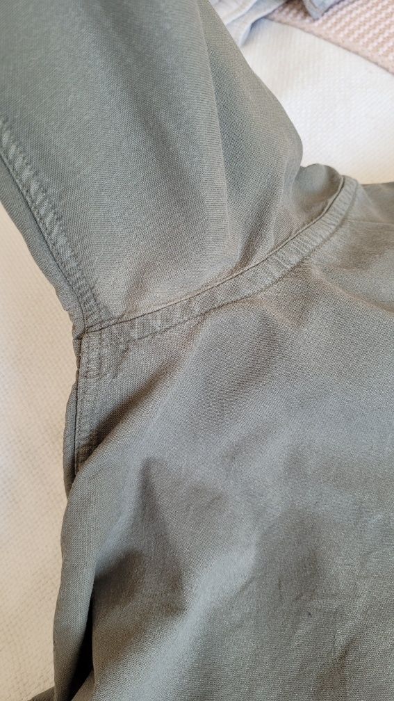 Koszula męska HM S khaki długi rękaw regular fit