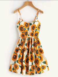 Sukienka w słoneczniki