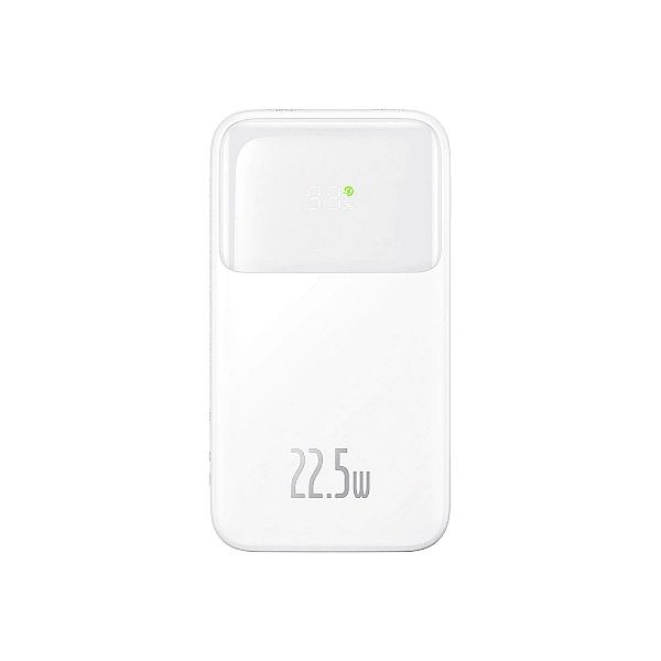 Powerbank Baseus Comet Series z wyświetlaczem 10000mAh 22.5W - biały +