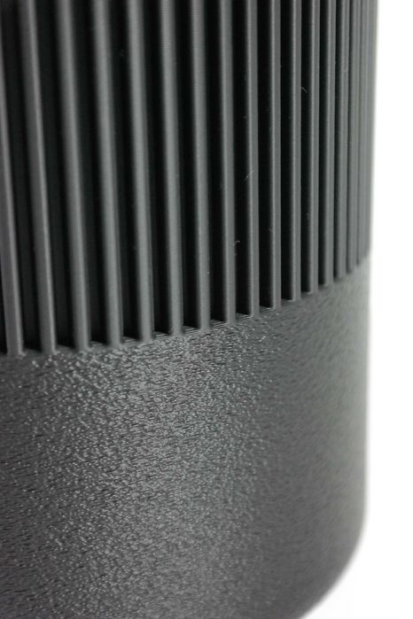 Czarny wazon lamelowy 245x140mm–matowy,nowoczesny,do suchych dekoracji