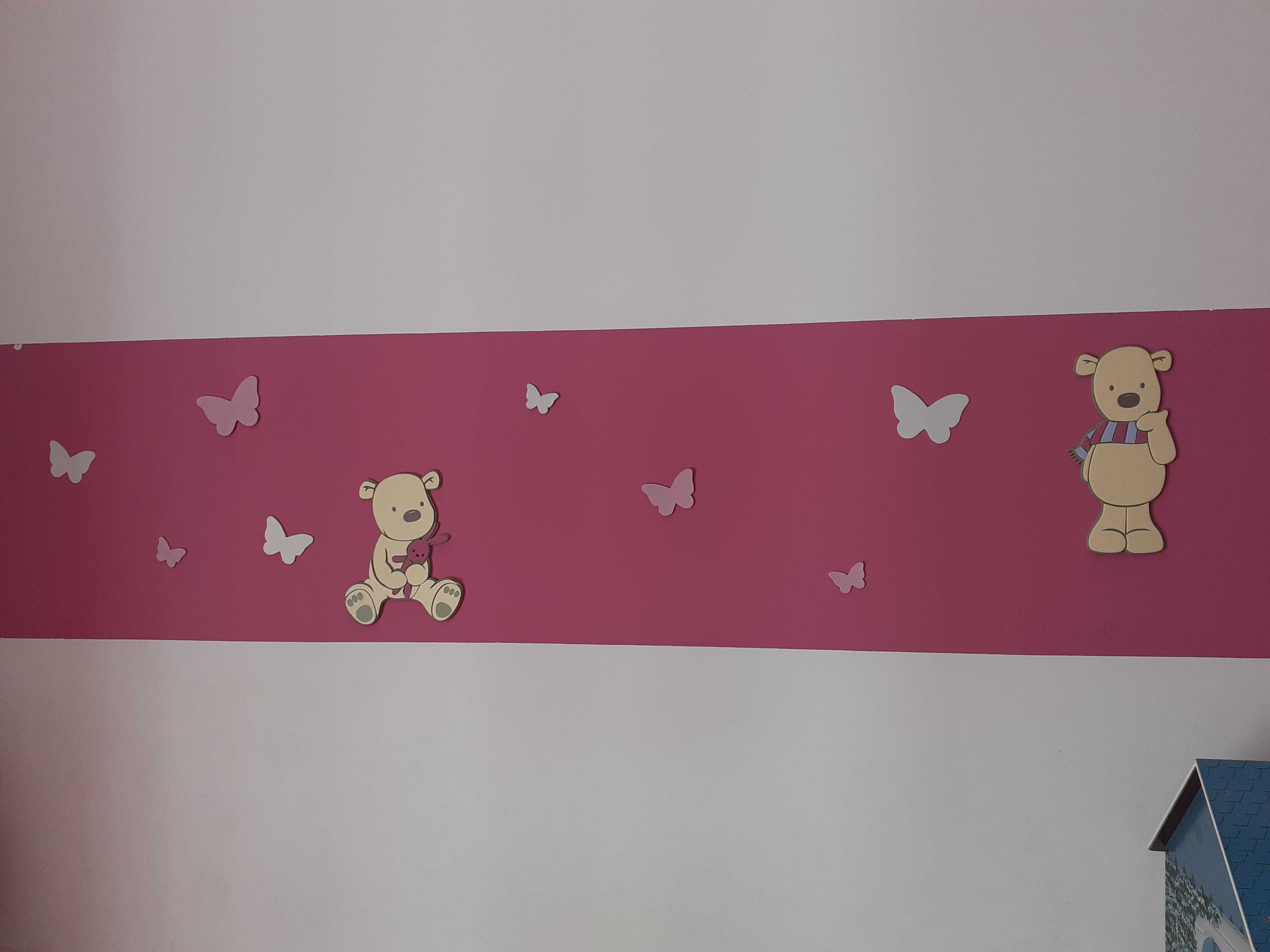 Decoração em eva para quarto de menina