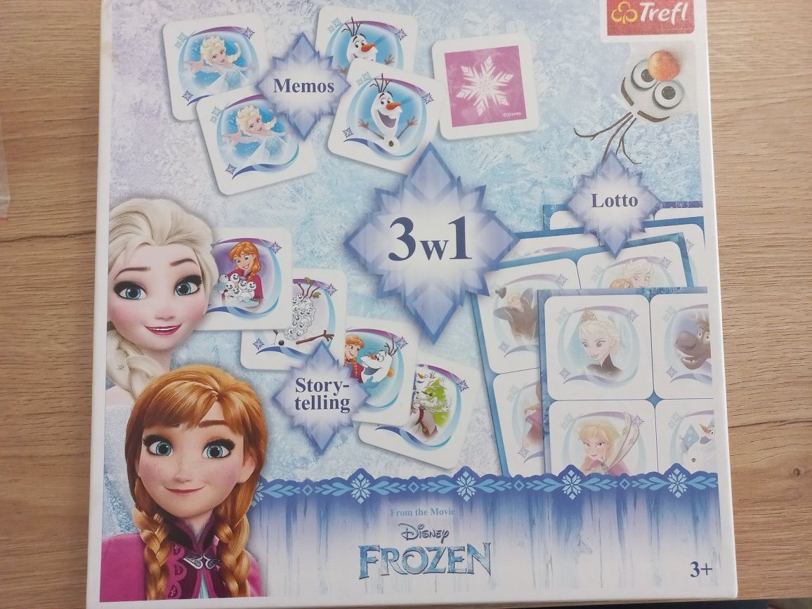 Gra Elza Frozen 3w1 Memory Story Telling