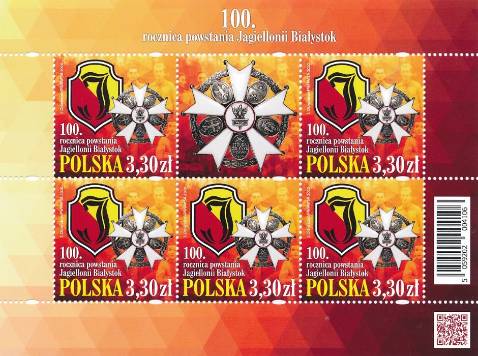 Arkusik Fi-5053, 100 rocznica powstania Jagiellonii Białystok - CZYSTY