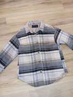 Kurtka koszulowa w kratę oversize S