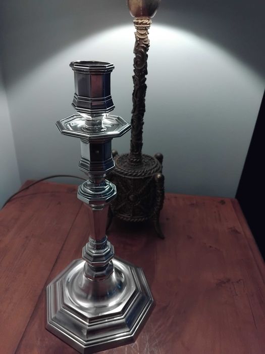 Castiçal christofle banho de prata