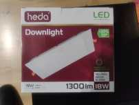 Oprawa downlight Lumax HDW18SN 18W LED 1300lm 840 120° 40 kwadrat