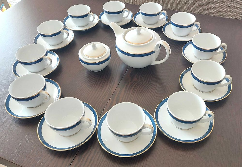 SERVIÇO COMPLETO DE CHÁ EMA (Vista Alegre - Colecção Palacete) NOVO!