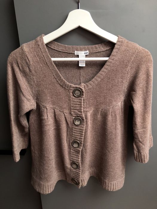 Kardigan brązowy H&M 13-14 lat 164 cm