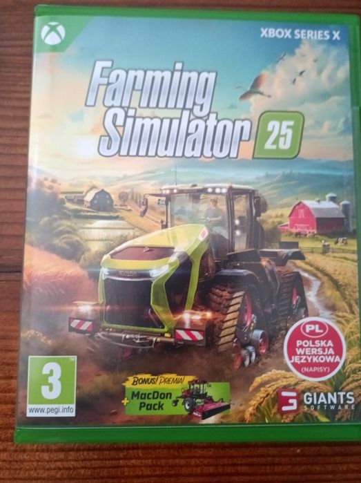 Sprzedam nową grę Farming 25 na Xbox Series X.