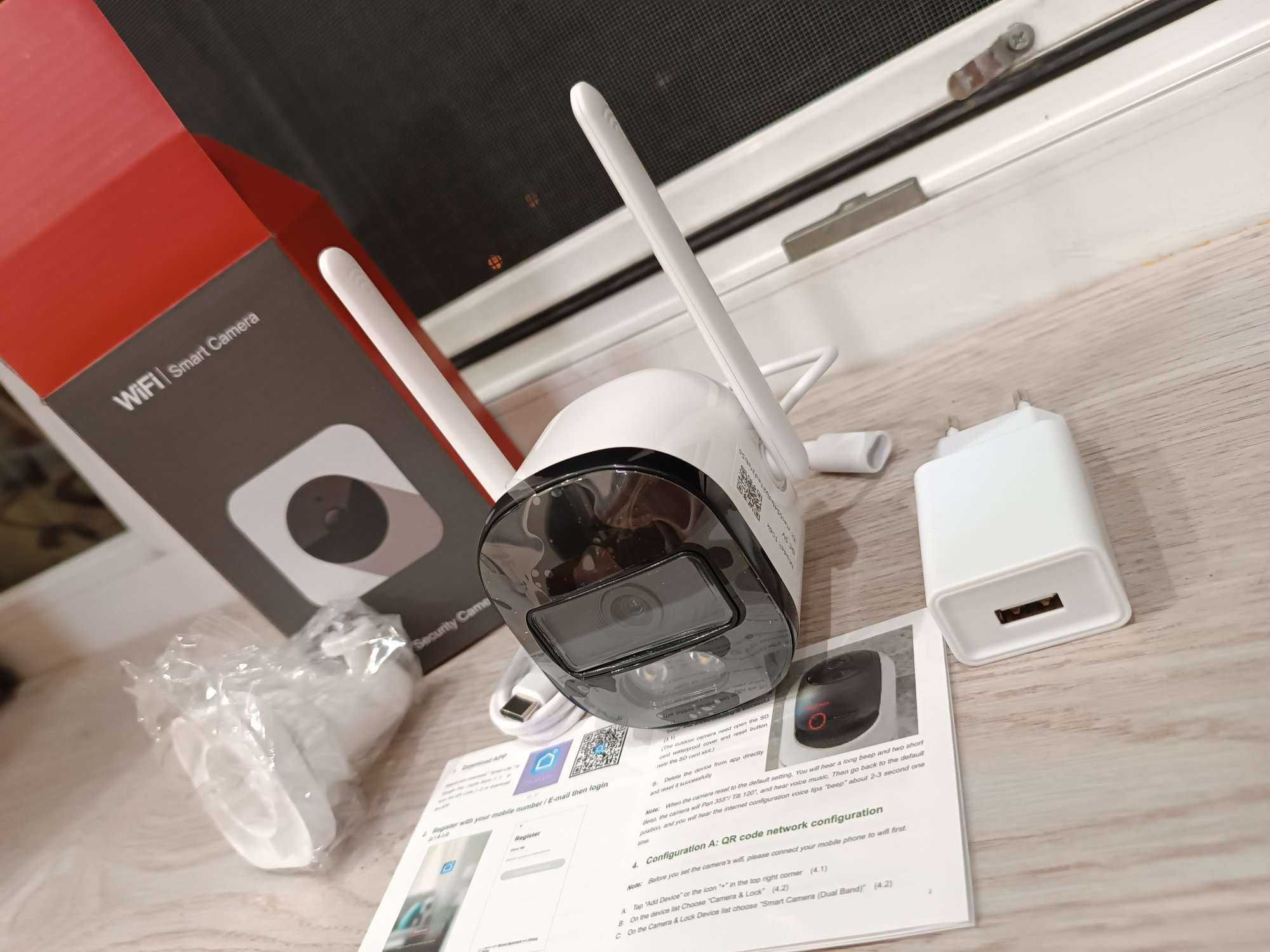 4 MP  IP-камера 2.4G/5G WiFi уличная Tuya + 2 МР камера ICam 365