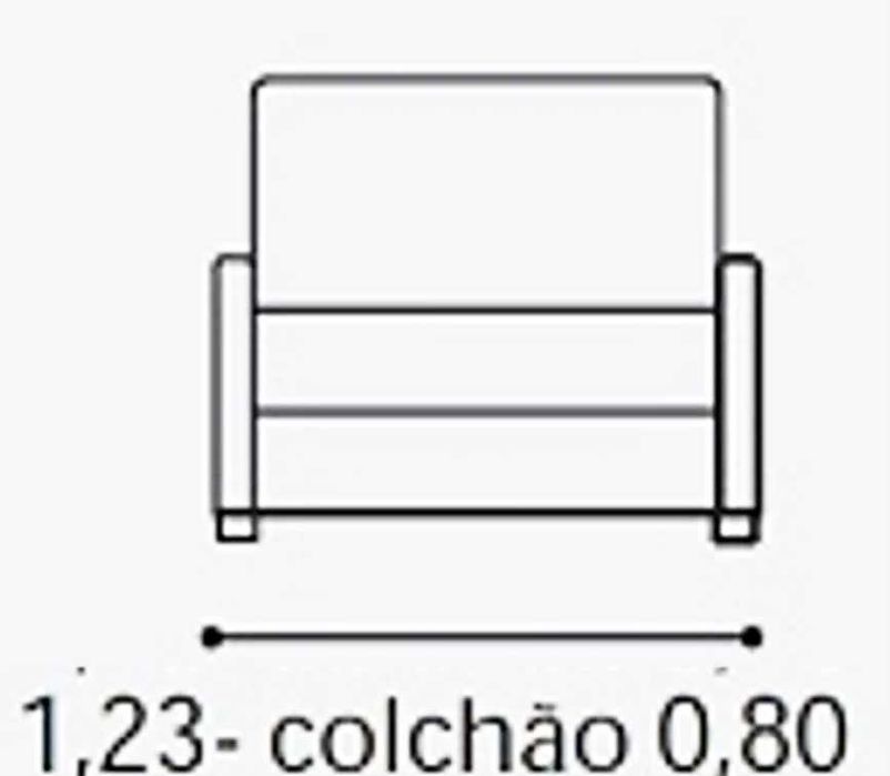 Sofá Cama Uno Single (cama 80 cm)