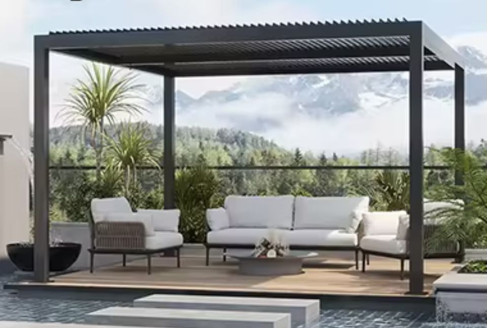 Altana ogrodowa pergola aluminium 3x4 m 300x400 cm