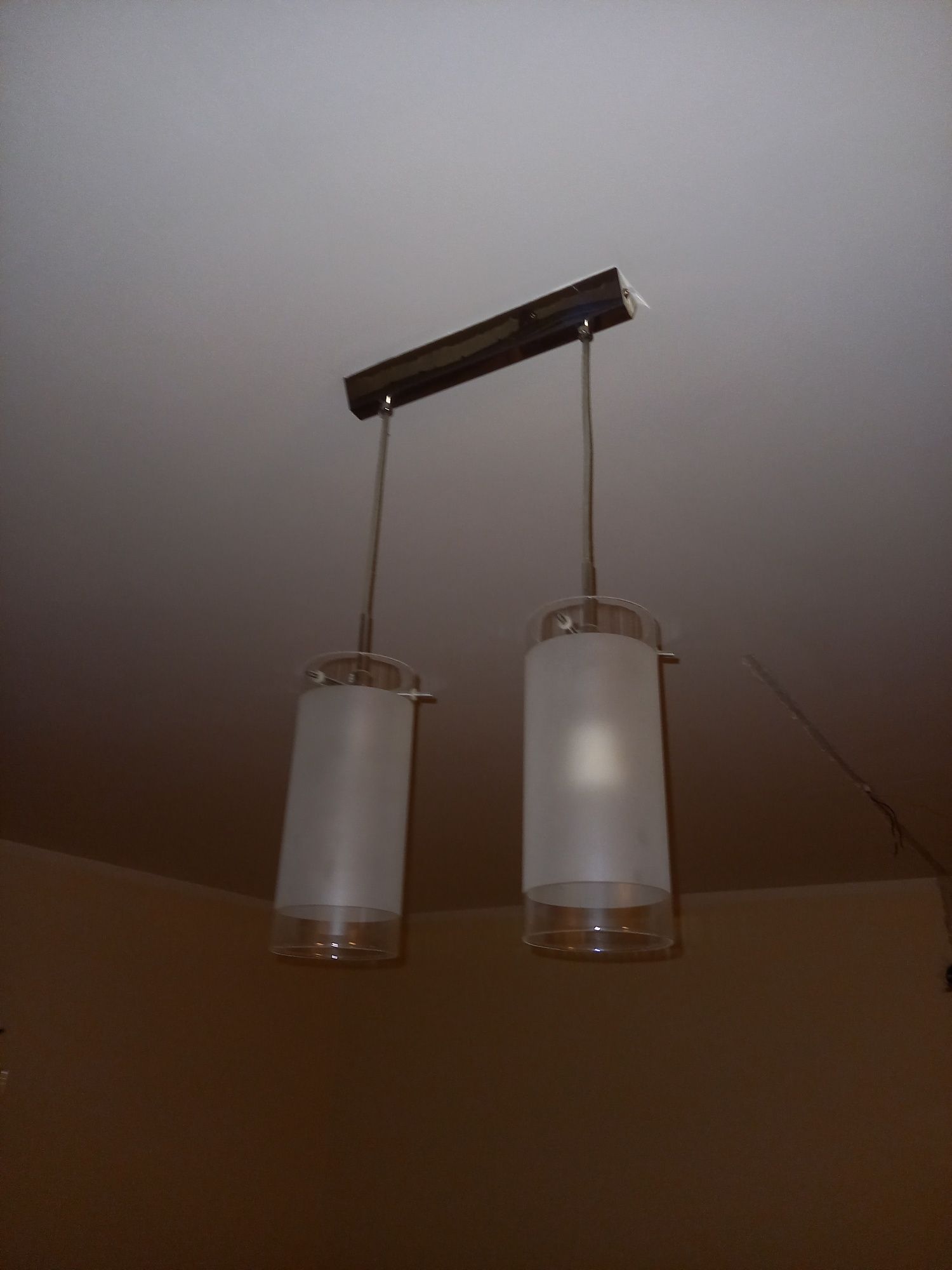 Żyrandol flakon lampa wisząca podwojna 2szt