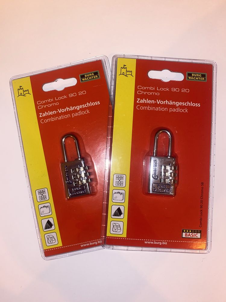 Burg-Wächter Combi Lock 90 20 Chromo SB, regulowany zamek szyfrowy