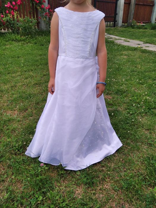 Біле плаття сукня  для випускного Першої Сповіді, Причастя на 7-8 р.