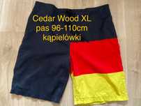 Cedar Wood XL szorty do pływania kąpielówki spodenki czarne żółte