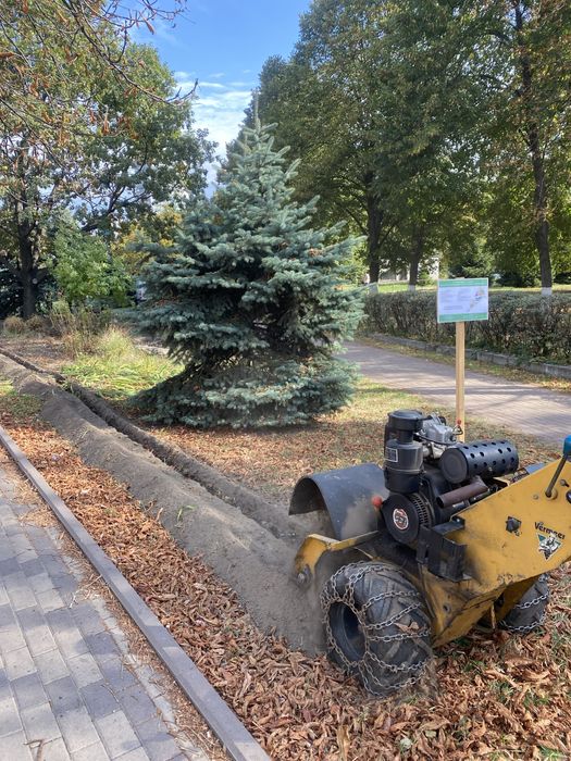 Бара Копка траншей Траншеєкопач Траншеекопатель Укладка кабеля.