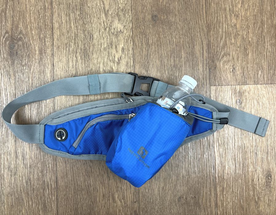 Поясна сумка trevolution синя спортивна бананка для фляги бутилки