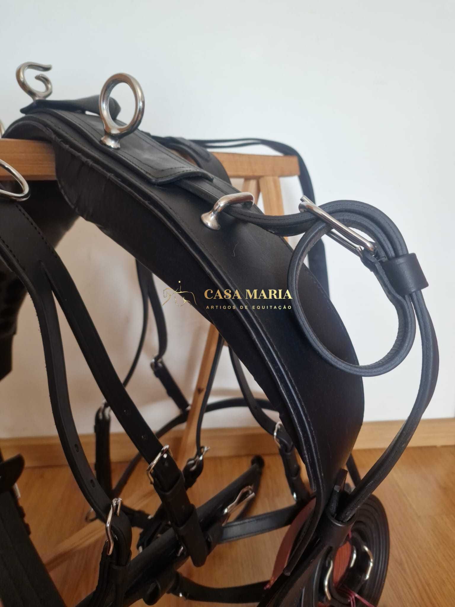 Arreios de Atrelagem - Em Couro - Novos - Cavalo, Charrete