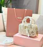 Torba do kręgli MIU MIU White – pomarszczona faktura