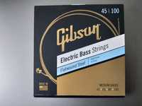 Struny do basu Gibson Flatwound Steel 45-100