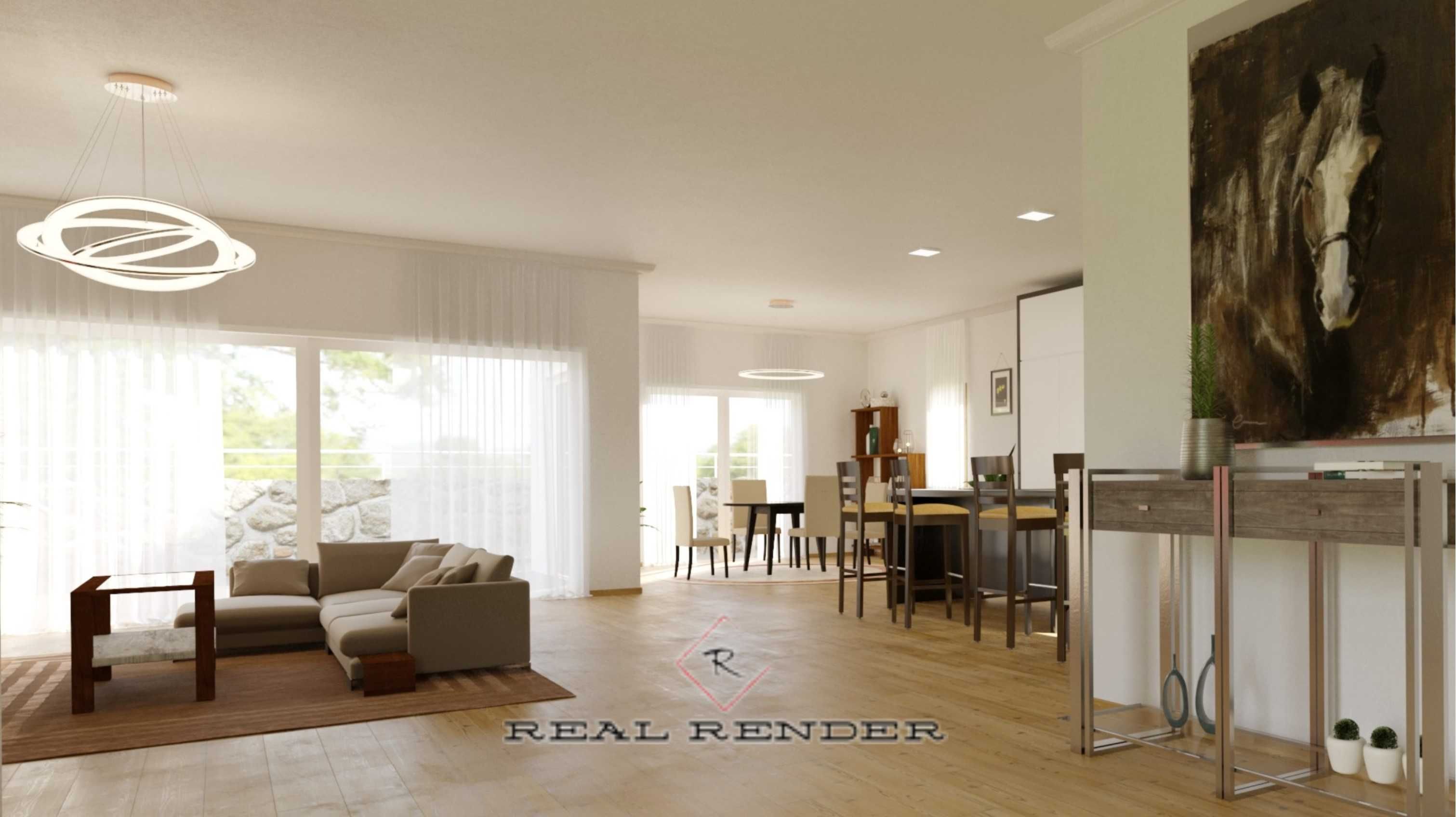 REAL RENDER Renderização de interiores