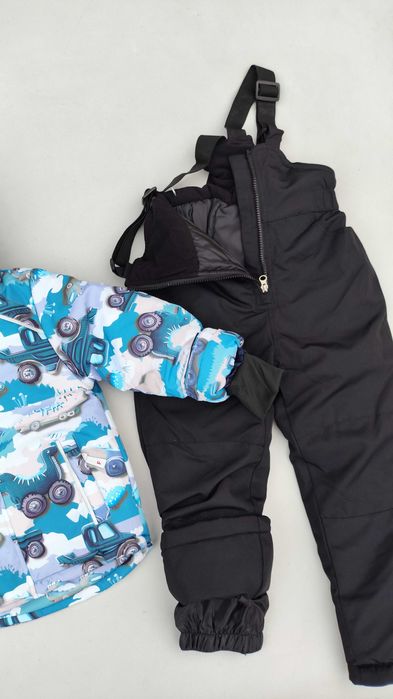 Зимовий роздільний дитячий термокомбінезон для хлопчика 2-5 років фліс