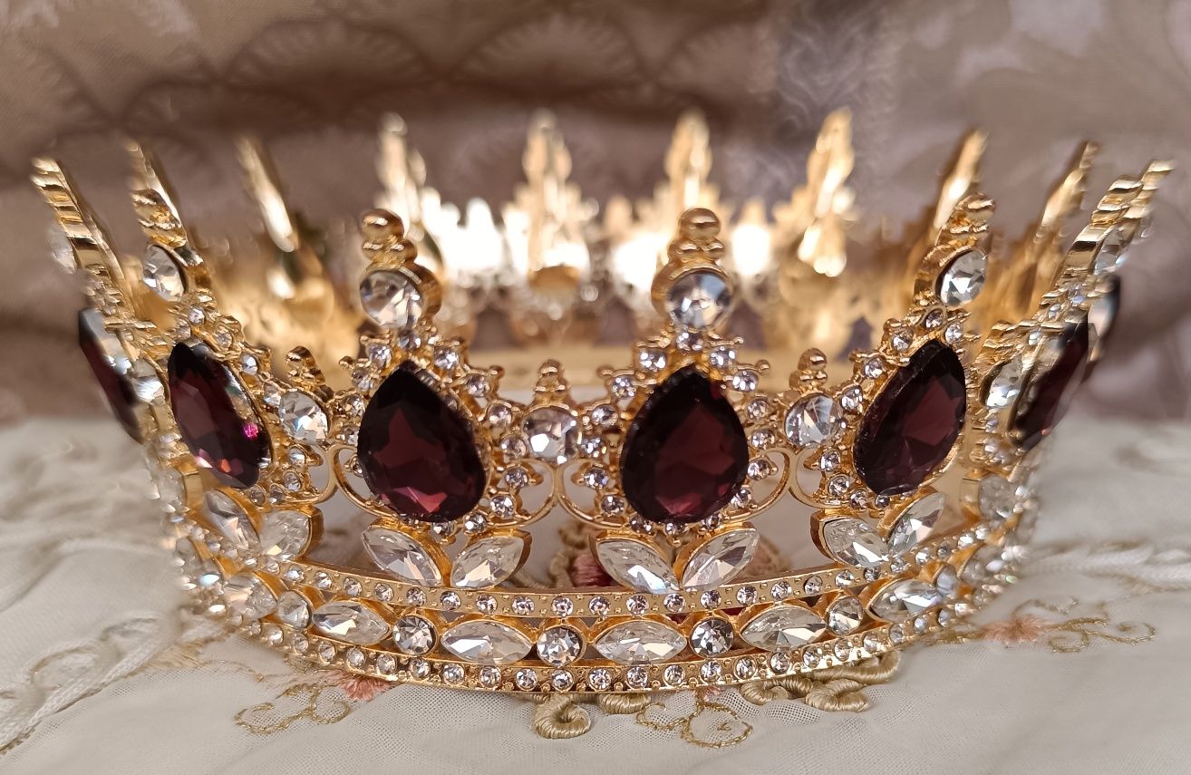Корона для торту декор велика металева