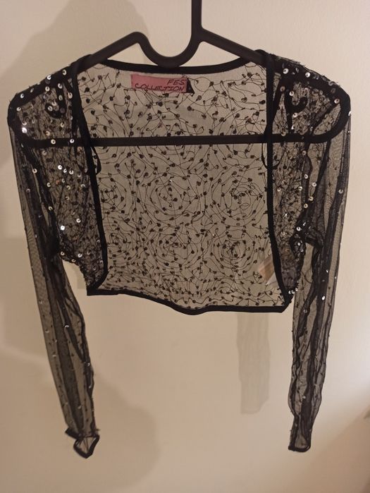 Накидка прозора в паєтки