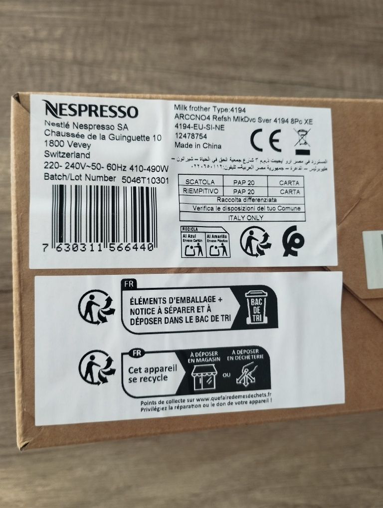 Nespresso Aerocino 4 novo com fatura e garantia julho 2025