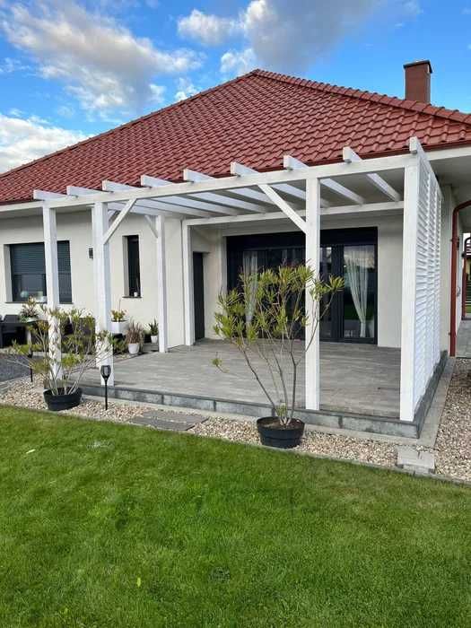 Pergola ogrodowa drewniana zadaszenie tarasu taras 6x3