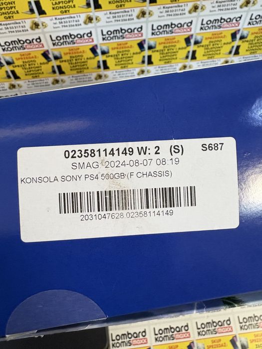Konsola Ps4 CUH-2216A slim 500gb