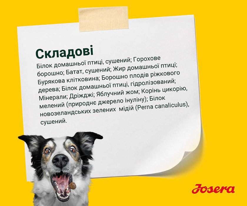 JOSERA Nature Energetic 12,5кг Беззерновий корм для собак