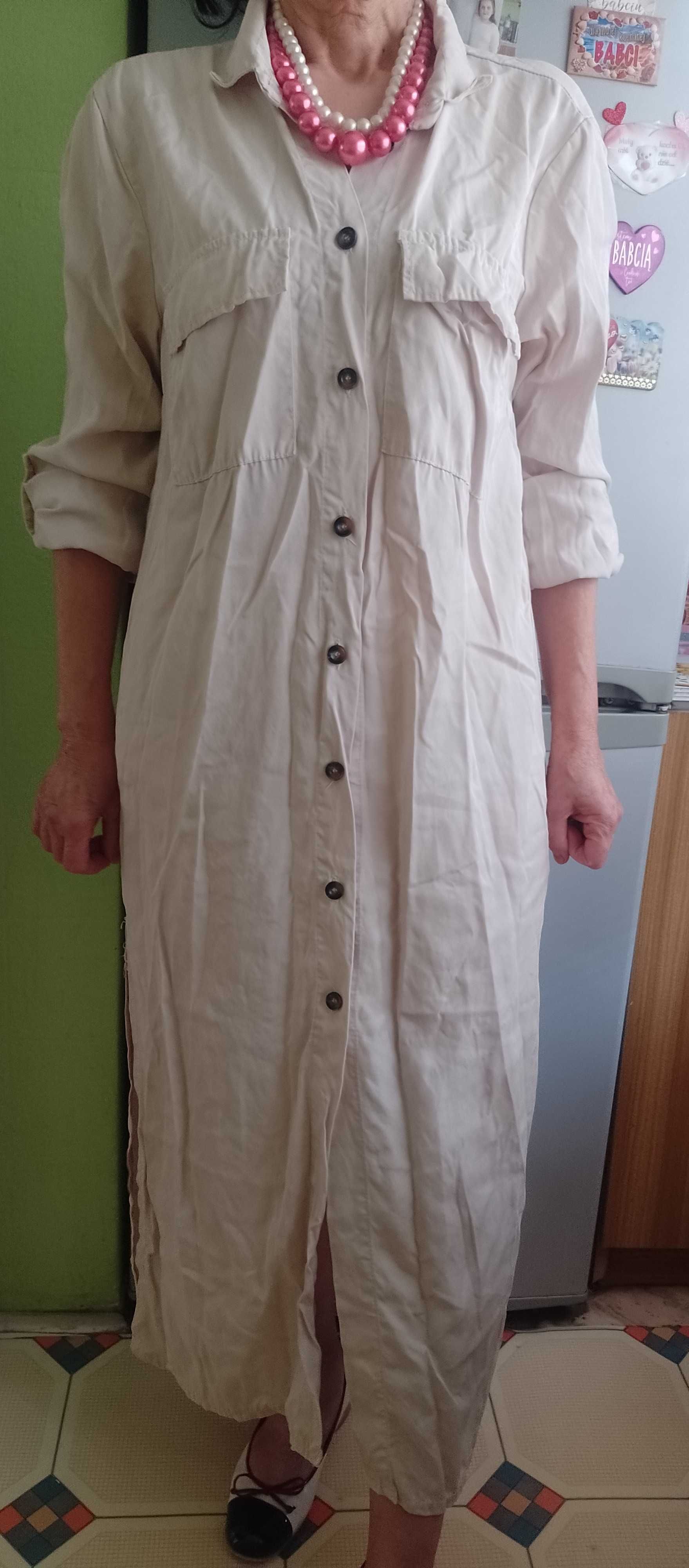 (XL/XXL) Długa sukienka koszulowa z Madrytu