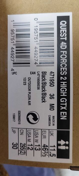 Берці марки Salomon, модель Quest 4D Forces 2 High GTX EN, нові