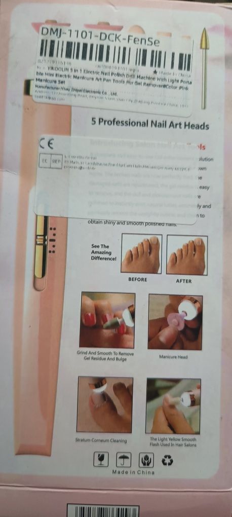 Frezarka do manicure/pedicure bezprzewodowa