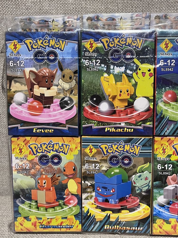 Klocki Pockemon gra figurki ludziki pikachu pokemon