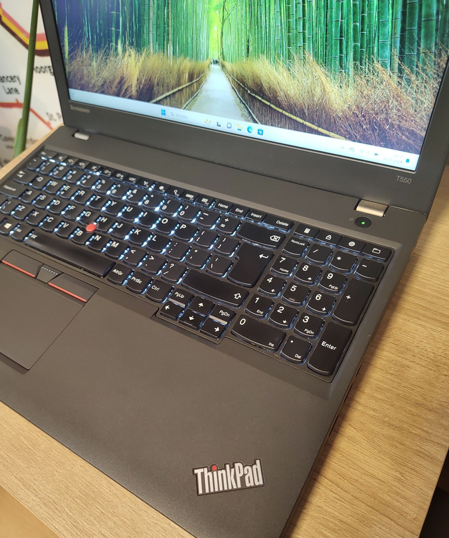 Lenovo ThinkPad T550 i7/ FHD 15,6/ nowy SSD 256GB/16GB RAM/2bat. IDEAL