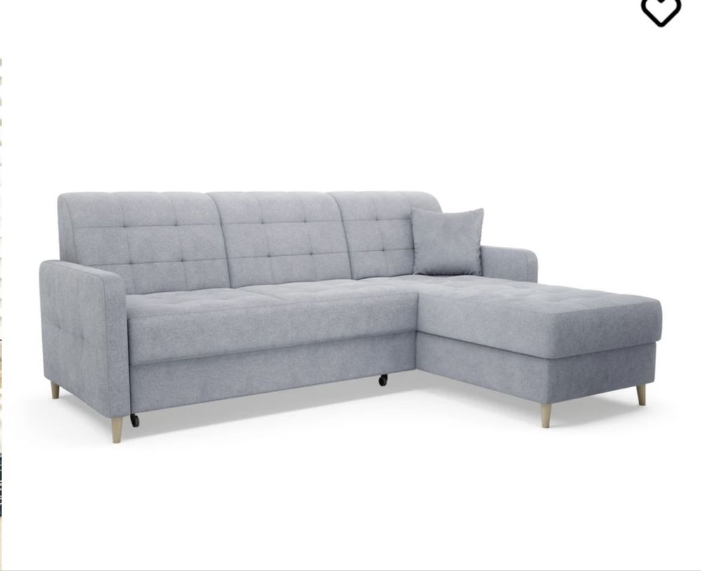 Agata meble  narożnik sofa  Volare szary