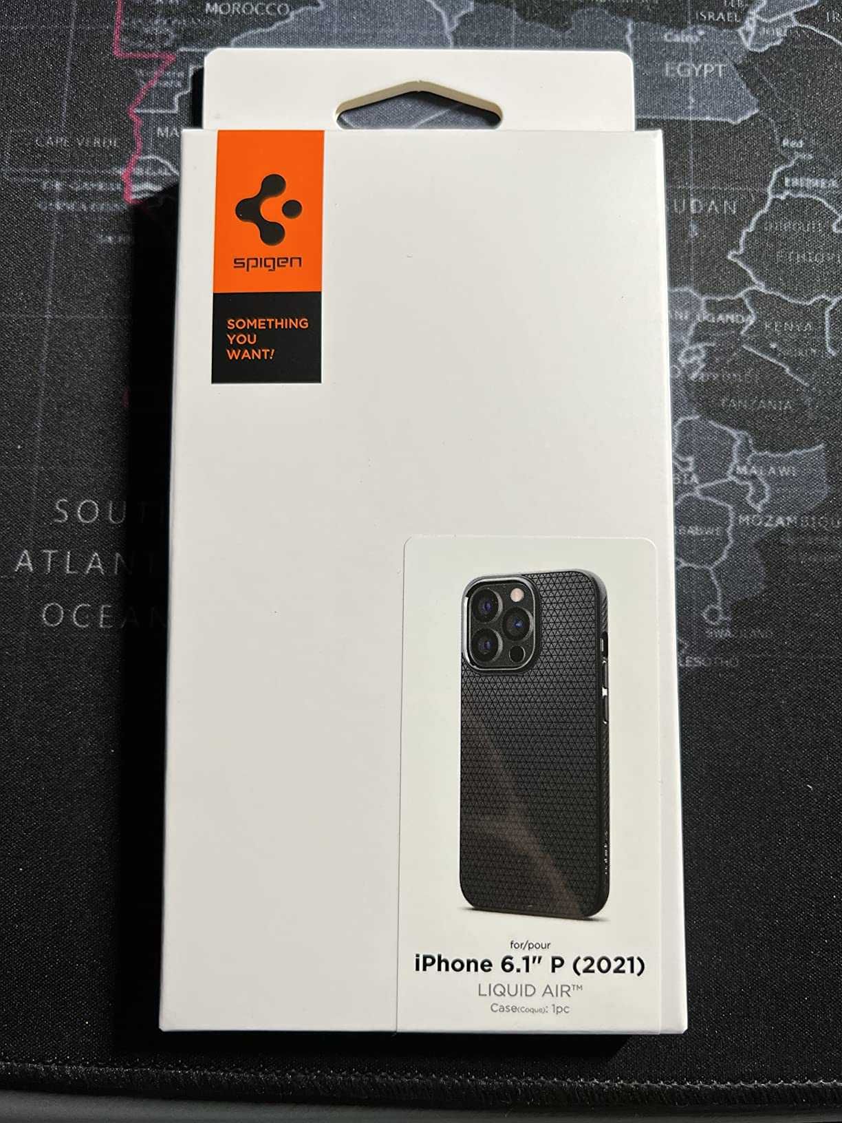 Capa Iphone 13 Pro Spigen Liquid Air Preto Mate (NOVA)