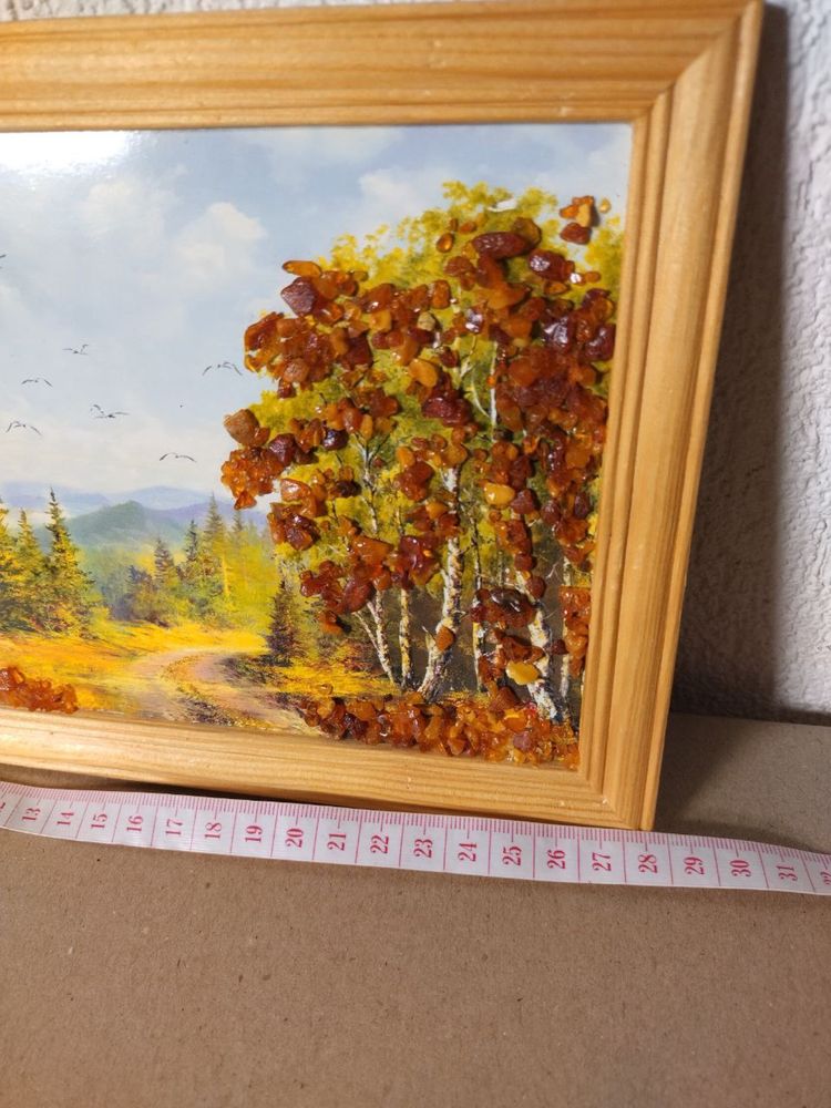Картина из янтаря Осень
