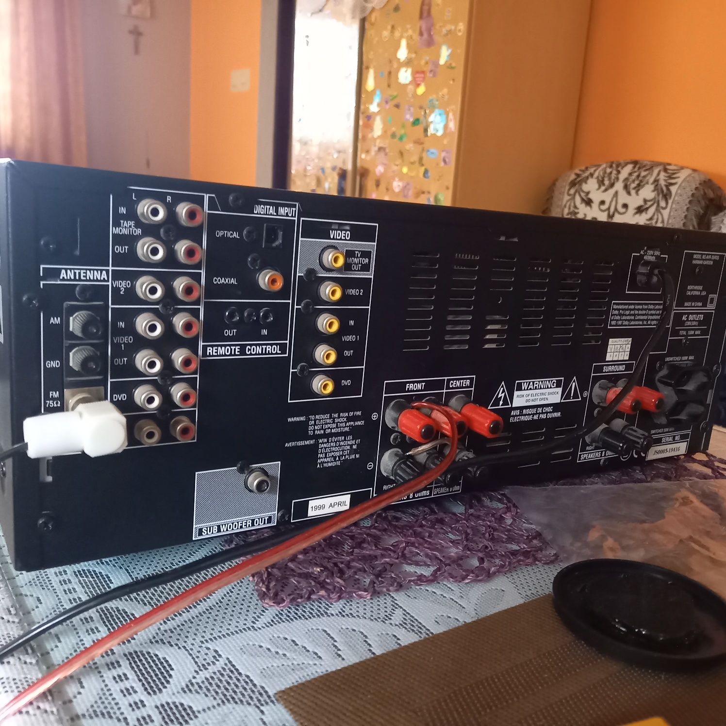 Ampl. Harman AVR 35 RDS+pilot+bluetooth