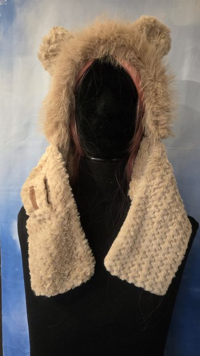 Czapka Kominiarka z Futrzanym Kołnierzem - Luksusowe Ciepło na Zimowe