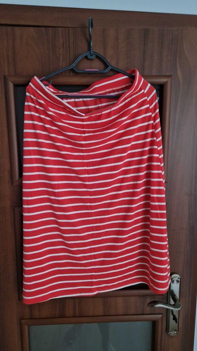 Spódnica w pasy z gumą w pasie z wiskozą L 40