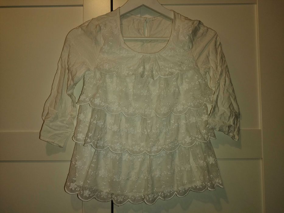 Bluzka koronkowa H&M dla dziewczynki
