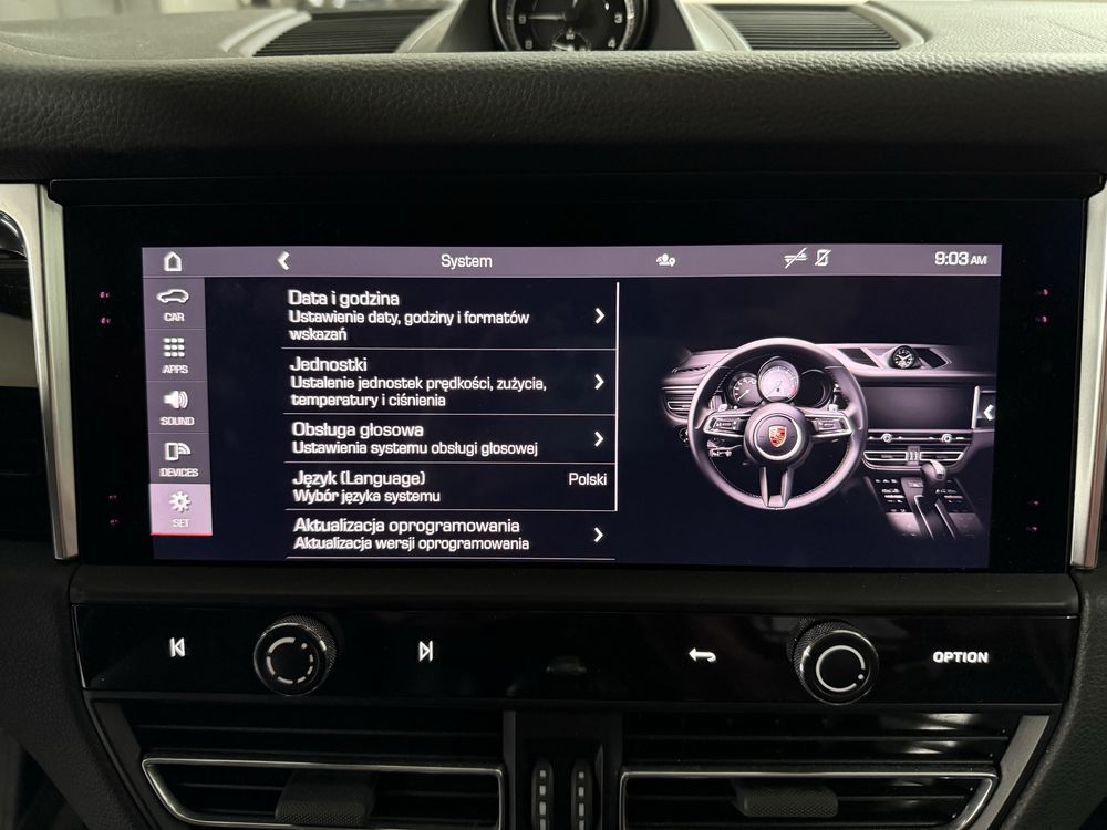 Lampy porsche Macan Konwersja USA - EU Polskie menu kodowanie Mapa