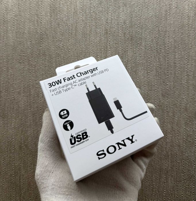 Зарядний пристрій Sony XQZ-UC1 30w з кабелем USB-C - USB-C