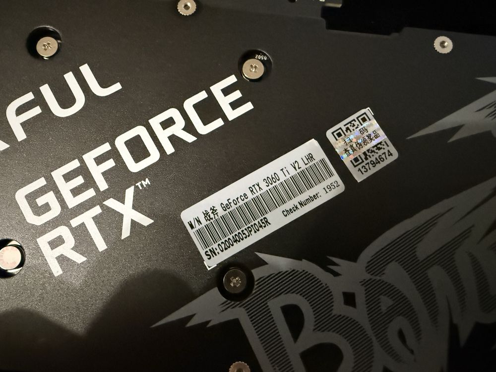 Відеокарта Colorful GeForce RTX 3060 Ti NB V2 LHR-V