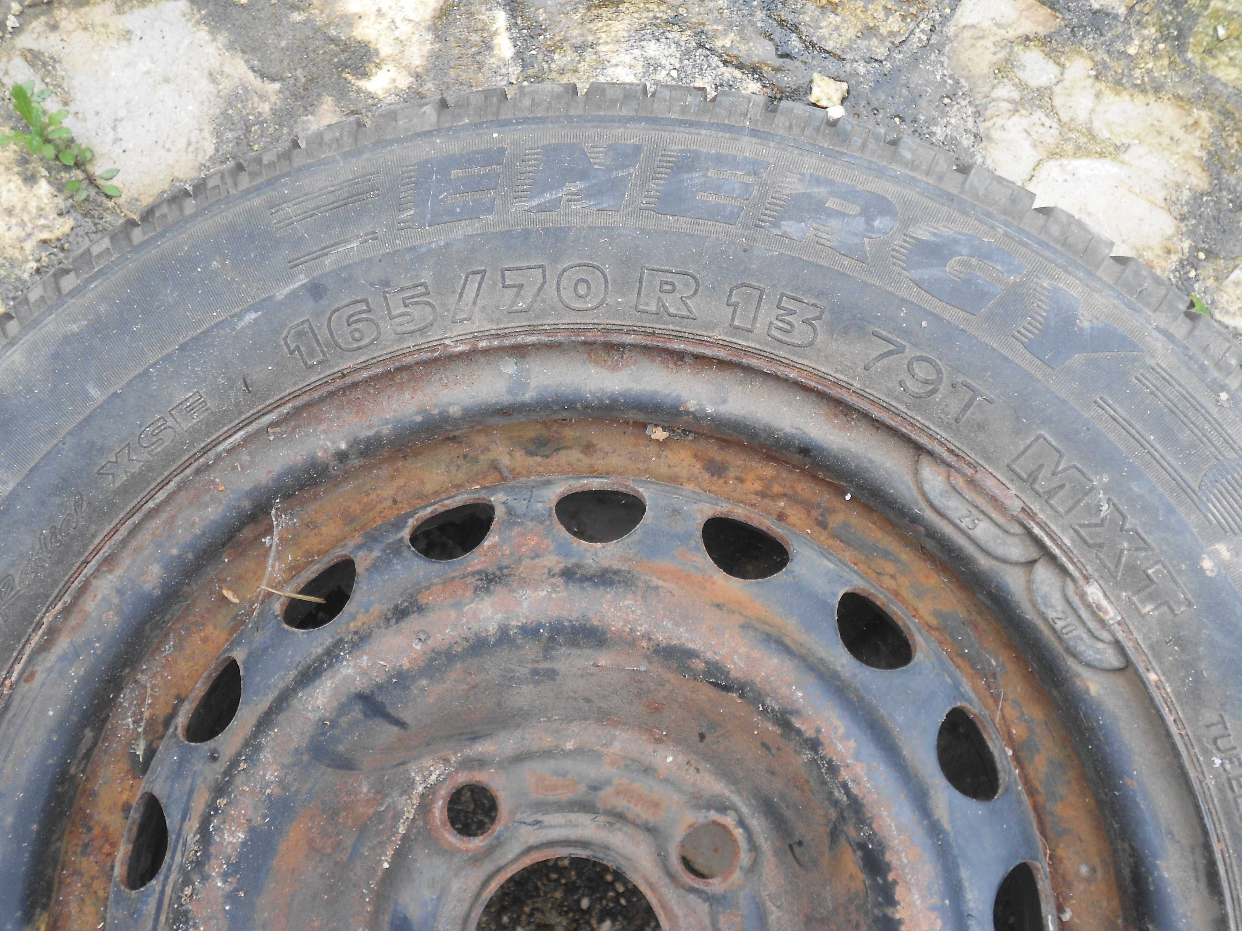 Pneu roda jante ferro Opel R14 R13